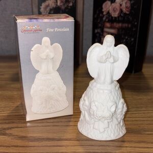 White Porcelain Angel Figurine Belle